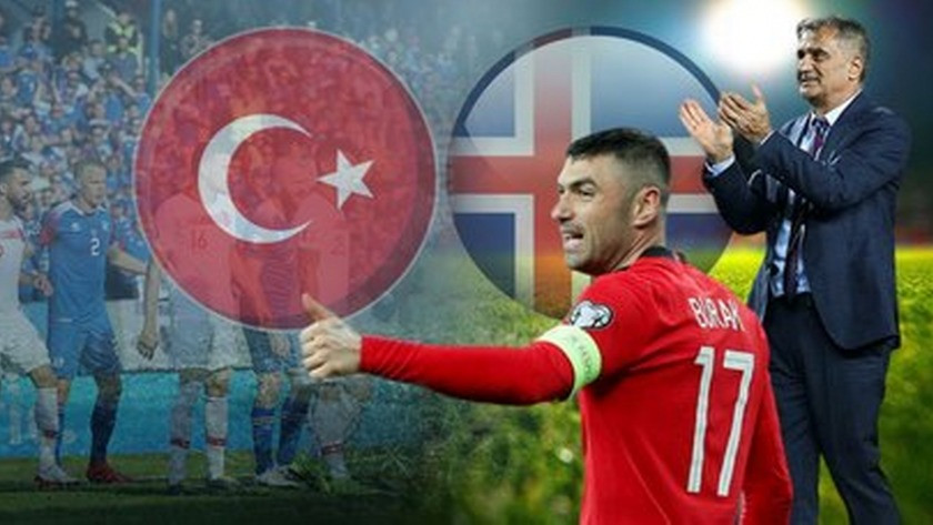 Türkiye-İzlanda maçının ilk 11'i