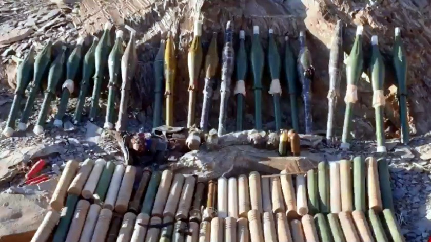 Kıran-6'da PKK'ya ait silah ve mühimmat ele geçirildi