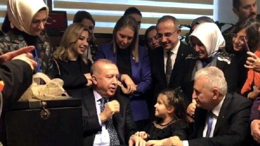 Erdoğan ile minik Belinay'ın ilginç  diyaloğu
