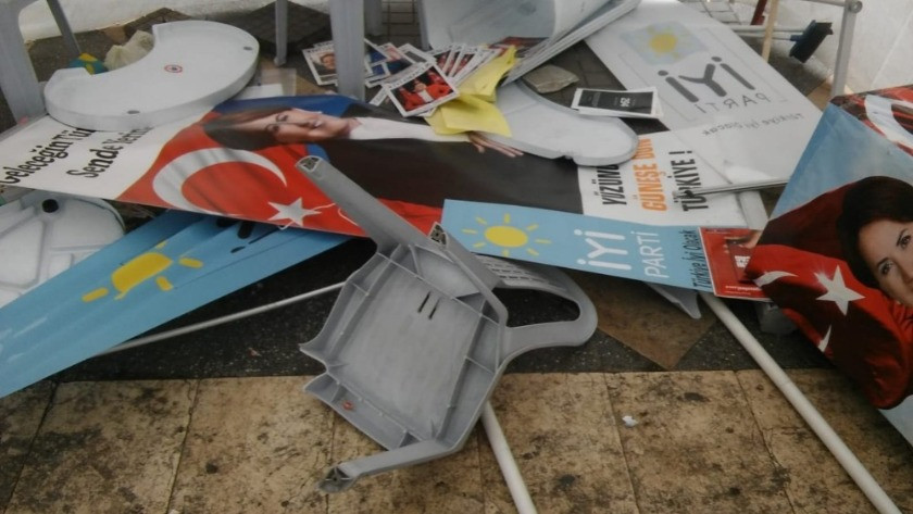 İYİ Parti standına saldıran şüpheli gözaltına alındı