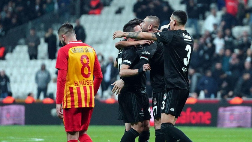 Beşiktaş Kayserispor maçı özeti ve golleri