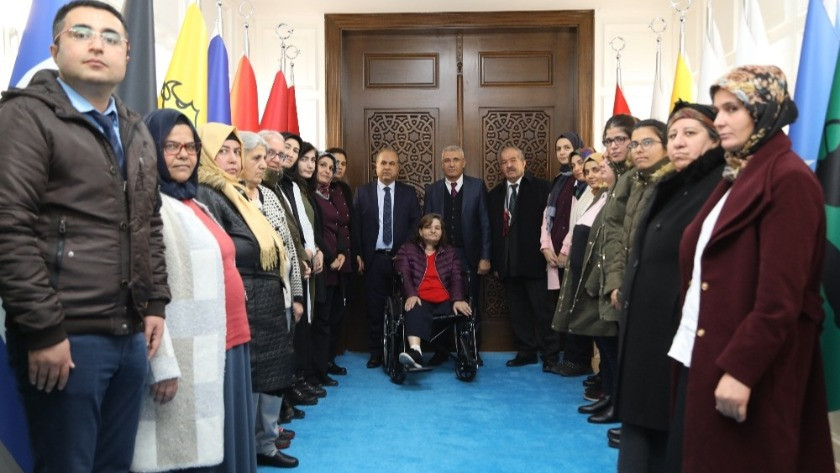 Engelli bireylerden Başkan Güder’e ziyaret