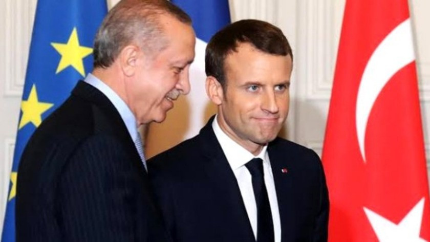Erdoğan, Macron'u herkesin önünde azarladı