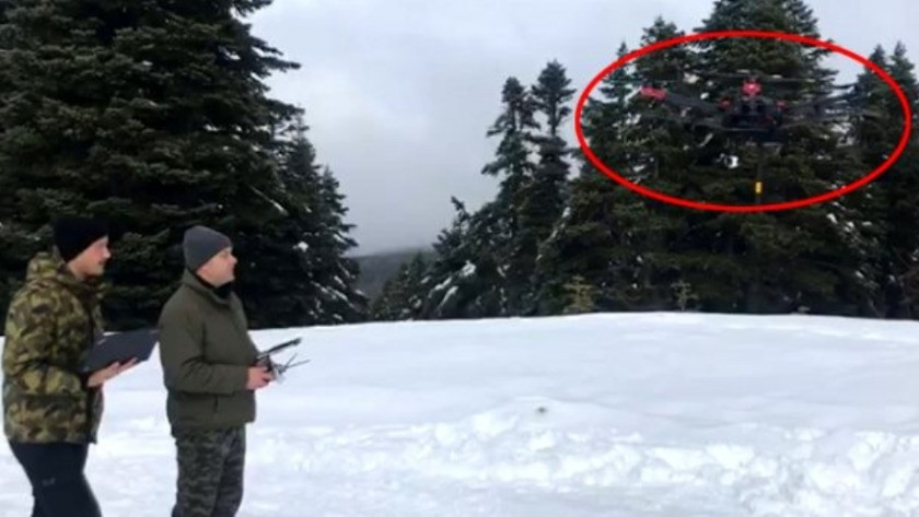 Kayıp dağcılar için son model drone kullanılıyor