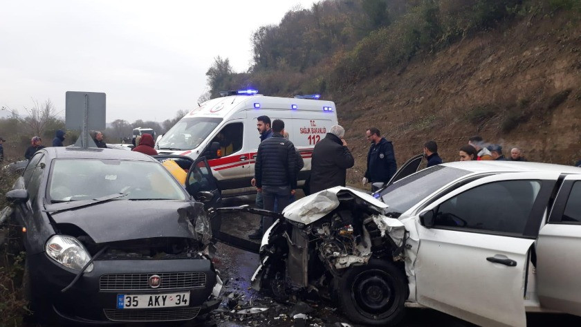 Zonguldak'ta otomobiller çarpıştı: 5 yaralı