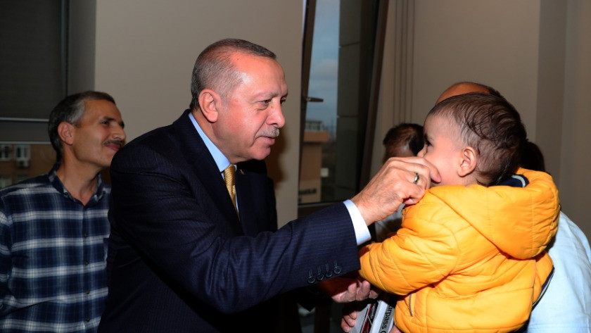 Erdoğan'dan hasta ziyaretleri