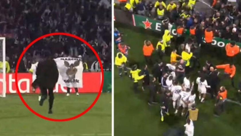 Lyon - Leipzig maçında Marcelo için skandal pankart