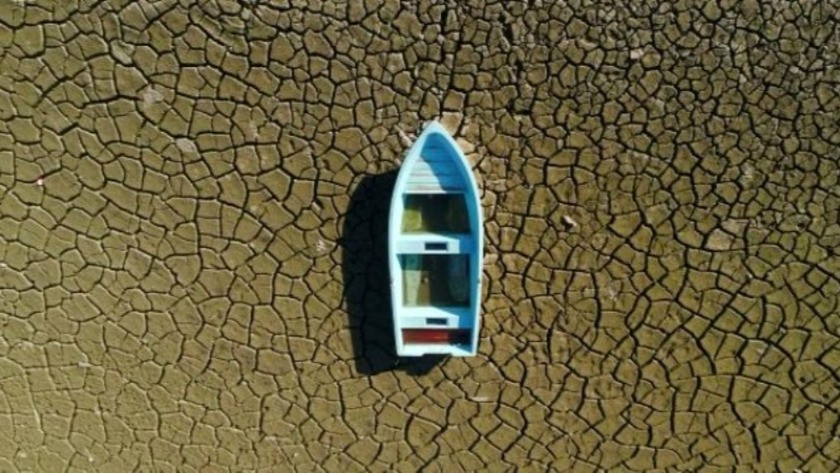 İznik Gölü'nü kuraklık vurdu