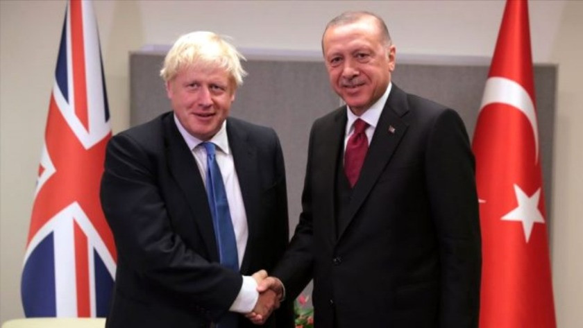 Erdoğan Boris Johnson'la görüştü