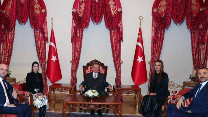 Erdoğan Demet Akalın ve Hande Yener'le görüştü