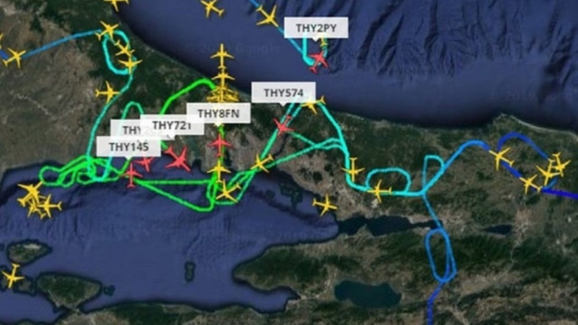 İstanbul Havalimanı'nda uçuşlara fırtına engeli
