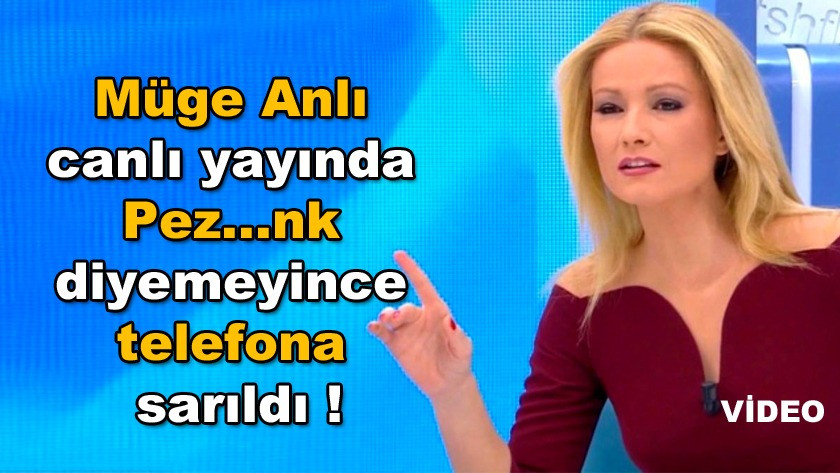 Müge Anlı canlı yayında Pez..nk diyemeyince telefona sarıldı ! video