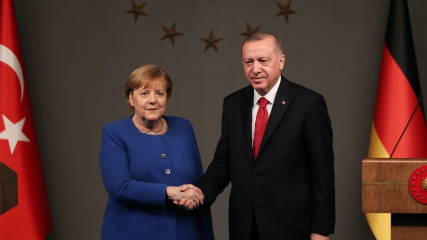 Cumhurbaşkanı Erdoğan ve Merkel ortak basın toplantısı düzenledi