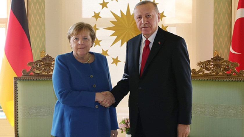 Erdoğan ile Merkel'in görüşmesi başladı!