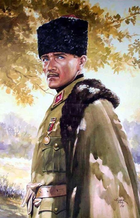 Sulu Boya İle Yapılmış Hepsi Birbirinden Güzel Atatürk Portreleri - Sayfa 3