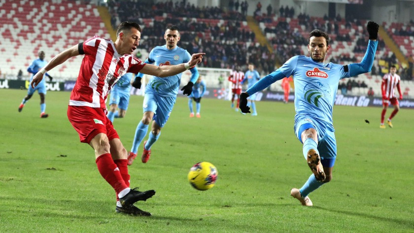 Sivasspor - Çaykur Rizespor: 1-1 maç sonucu