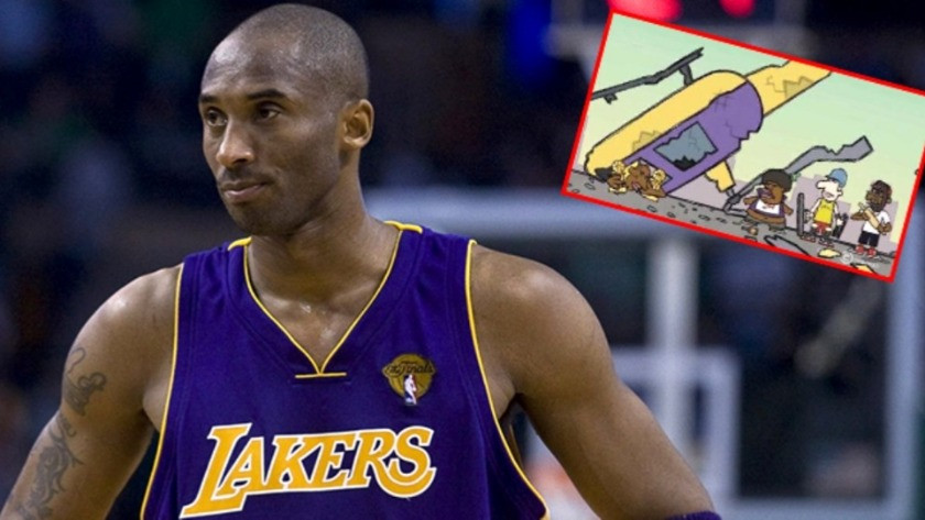 Tesadüf mü? Kobe Bryant'ın helikopter kazası Simpson çizgi filminde gösterilmiş !