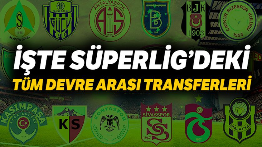 Süper Lig'de devre arası yapılan transferlerin tam listesi - Sayfa 1