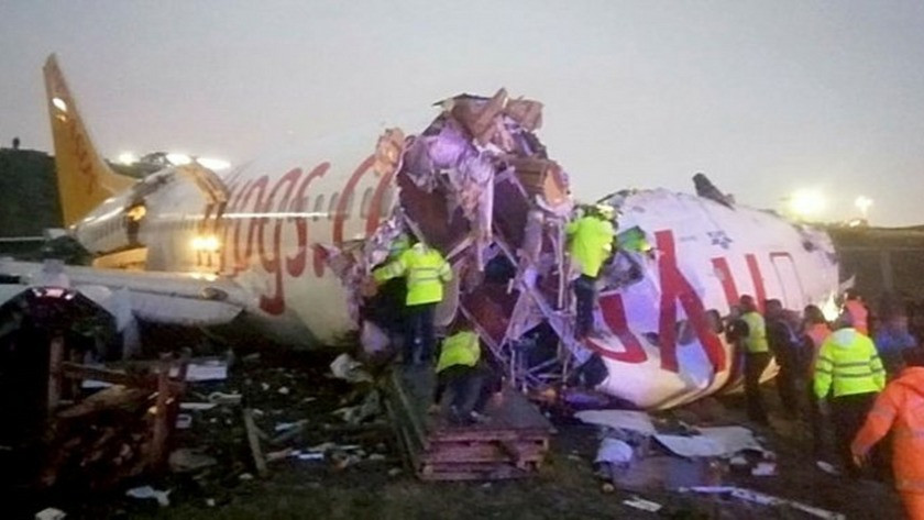 Sabiha Gökçen'deki uçak kazasında 1 yolcu hayatını kaybetti