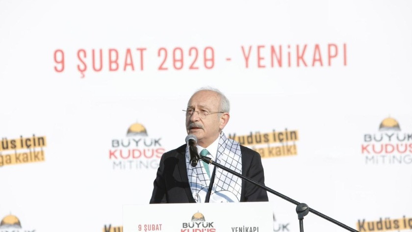 Kemal Kılıçdaroğlu'ndan Büyük Kudüs Mitingi'nde dikkat çeken açıklama