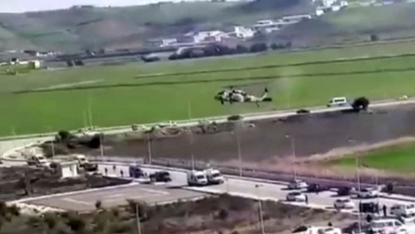 Yaralı askerler helikopterle Hatay'a getirildi