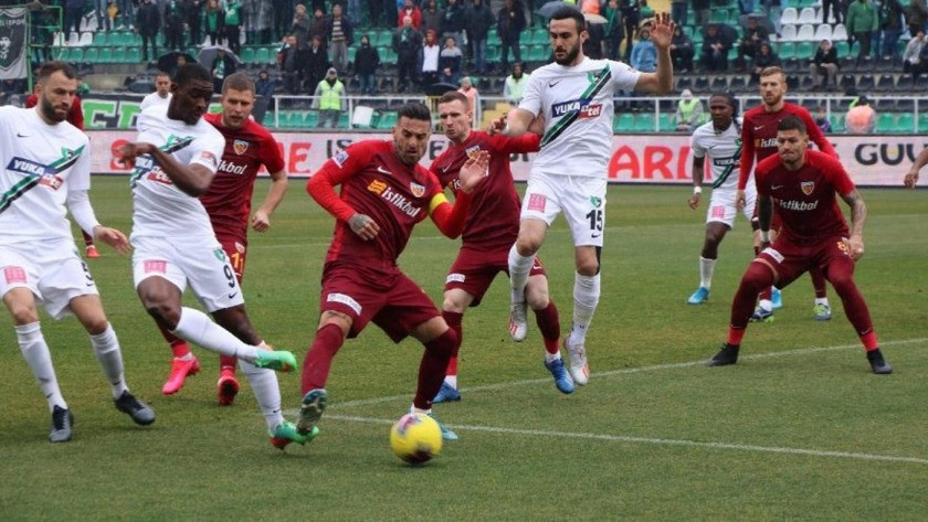 Denizlispor - Kayserispor maçın sonucu: 0-1 özet ve goller