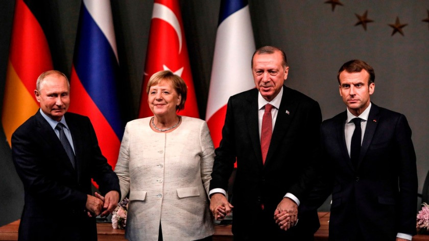Erdoğan, Macron, Merkel ve Putin ile bir araya gelecek