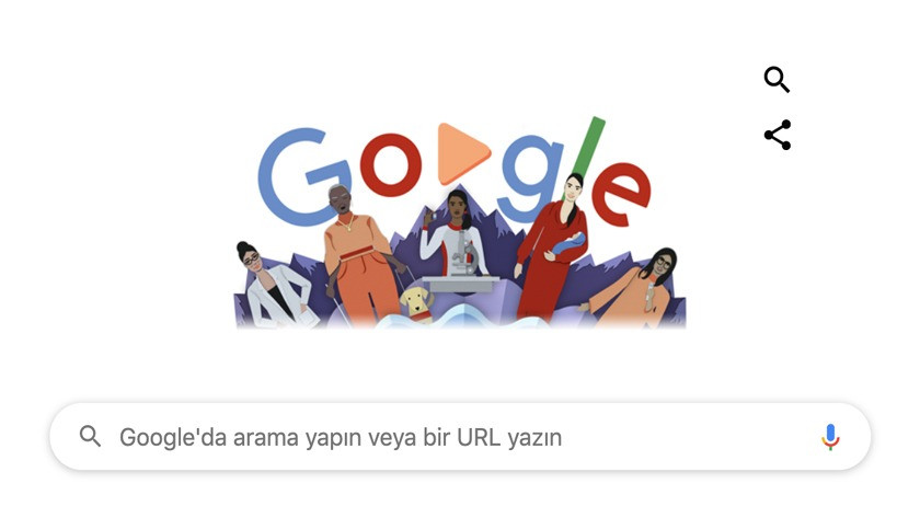 8 Mart Dünya Kadınlar Günün için Google özel doodle hazırladı