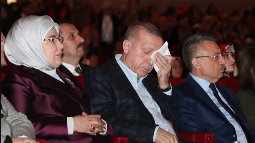 Erdoğan katıldığı programda gözyaşlarını tutamadı !