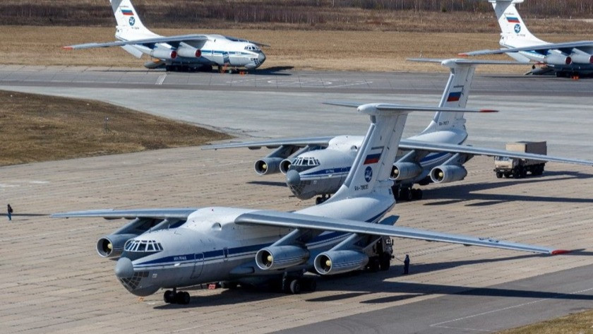 Rusya'dan İtalya'ya 9 askeri nakliye uçağıyla yardım desteği!