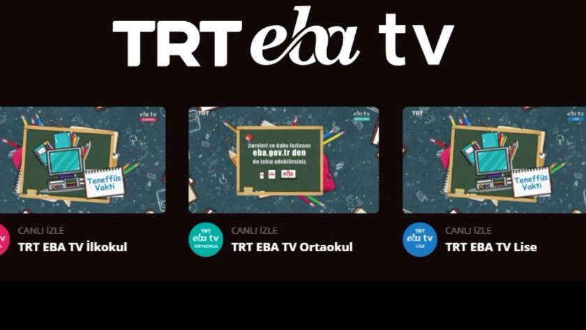 EBA TV kanal listesi… EBA TV canlı izle!