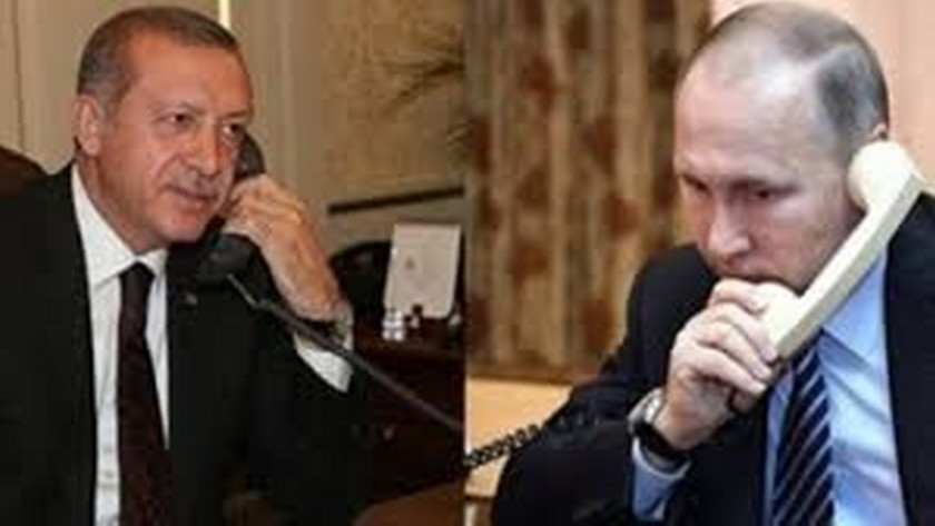 Erdoğan ile Vladimir Putin telefonda görüştü