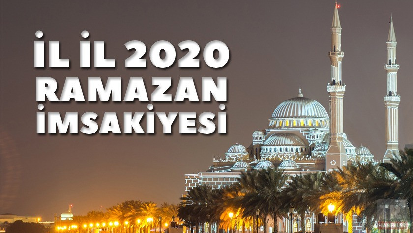 Diyanet 2020 Ramazan İmsakiye - İmsak, iftar, sahur saatleri