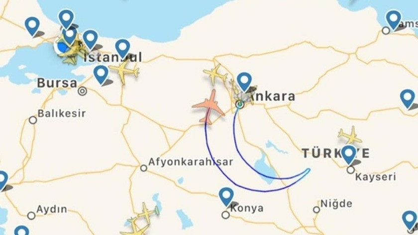 THY'den 23 Nisan’a özel uçuş! Gökyüzünde Türk Bayrağı