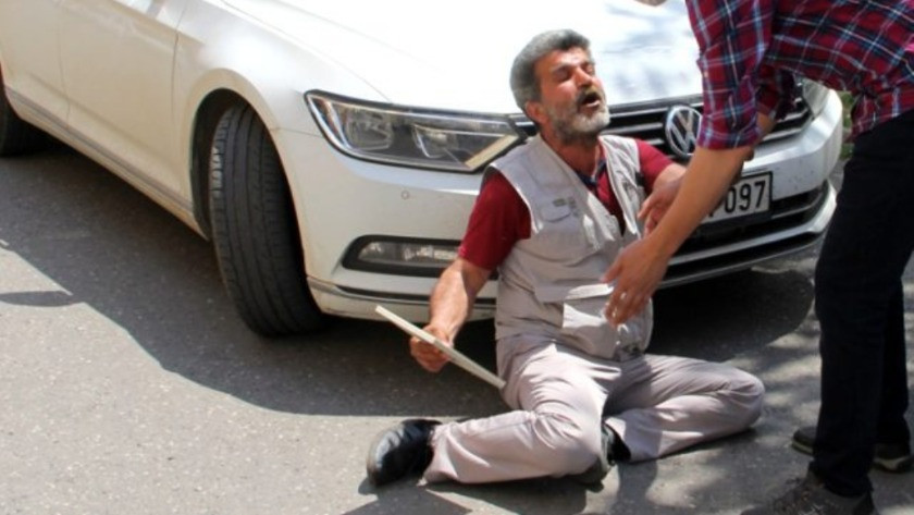 HDP binası önünde nöbet tutan baba sinir krizi geçirdi !