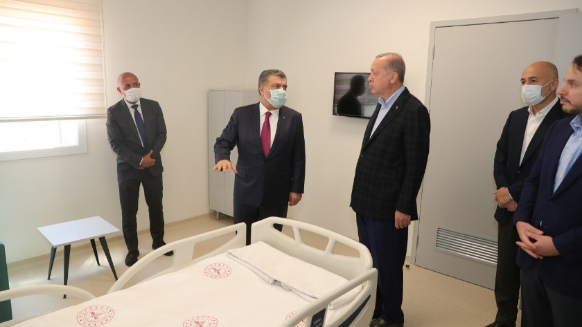 Erdoğan'dan salgın hastanelerine teftiş
