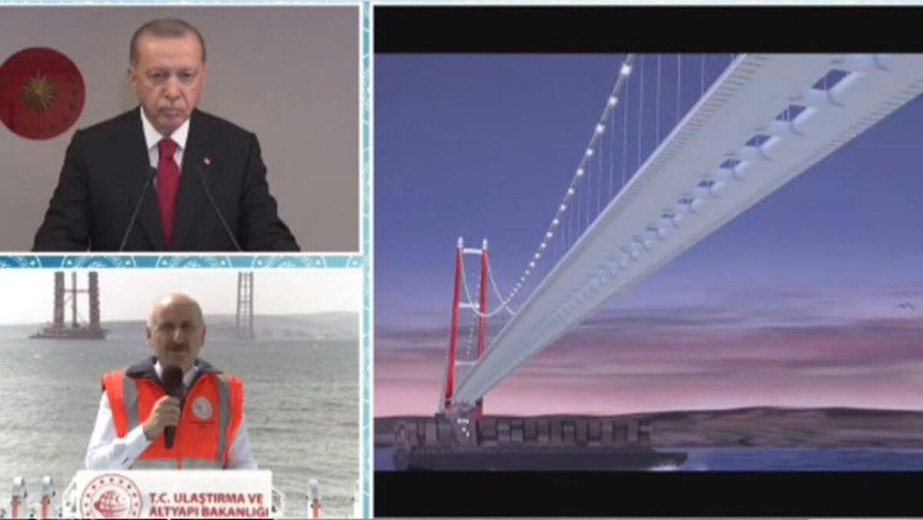 Erdoğan: Çanakkale Boğazı'na köprü inşaatı asırların hayalidir