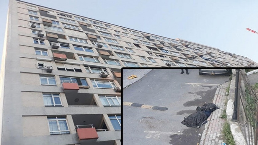 Korkunç olay! 17 katlı binanın çatısından beton zemine düştü