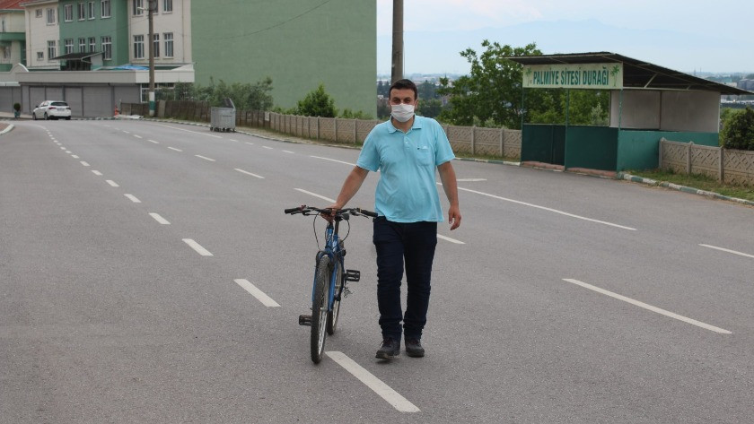 Kızını görebilmek için Sakarya’dan Çanakkale’ye bisikletle gitti  