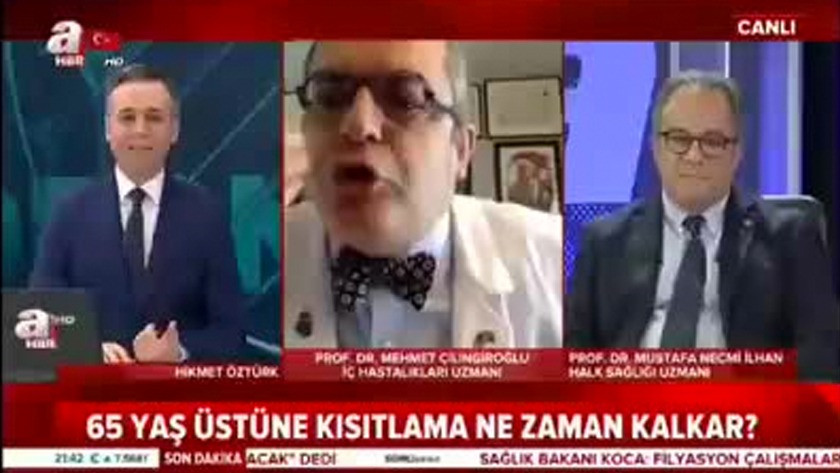 Prof. Mehmet Çilingiroğlu'ndan A Haber canlı yayınında olay hareket!