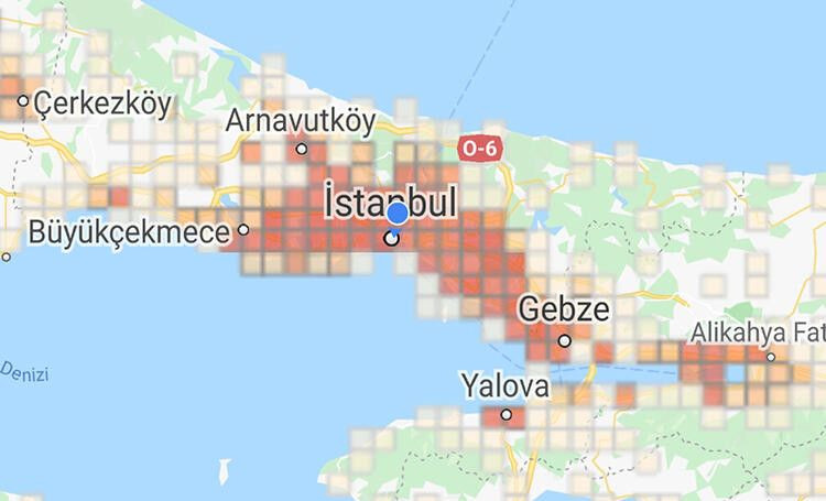 İstanbul ilçe ilçe koronavirüs yoğunluk haritası güncellendi ! - Sayfa 1