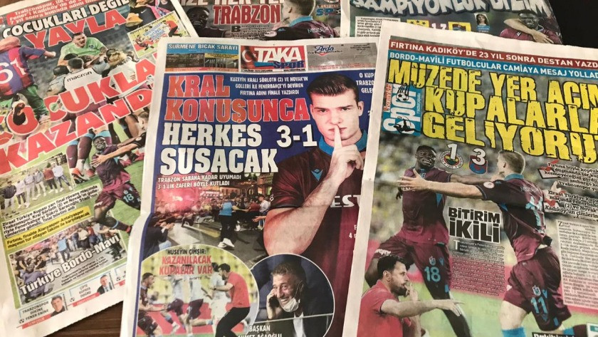 Trabzon basını Fenerbahçe zaferini böyle kutladı