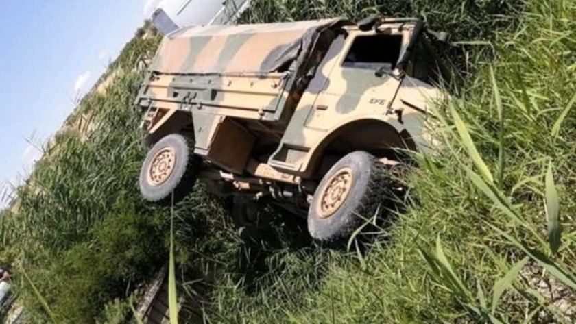 Gaziantep'te askeri araç devrildi ! 5 asker yaralı !