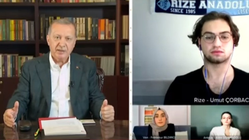 Cumhurbaşkanı Erdoğan öğrencilerin sorularını yanıtlıyor - izle