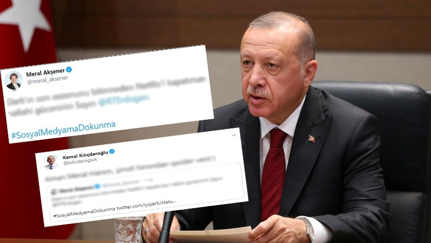 Akşener ve Kılıçdaroğlu, Erdoğan'ın açıklamalarını tiye aldı