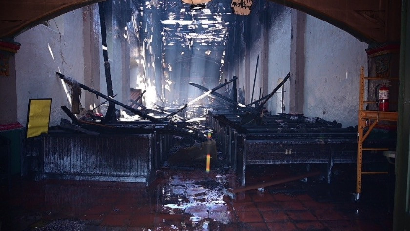 ABD’de 249 yıllık kilise yandı