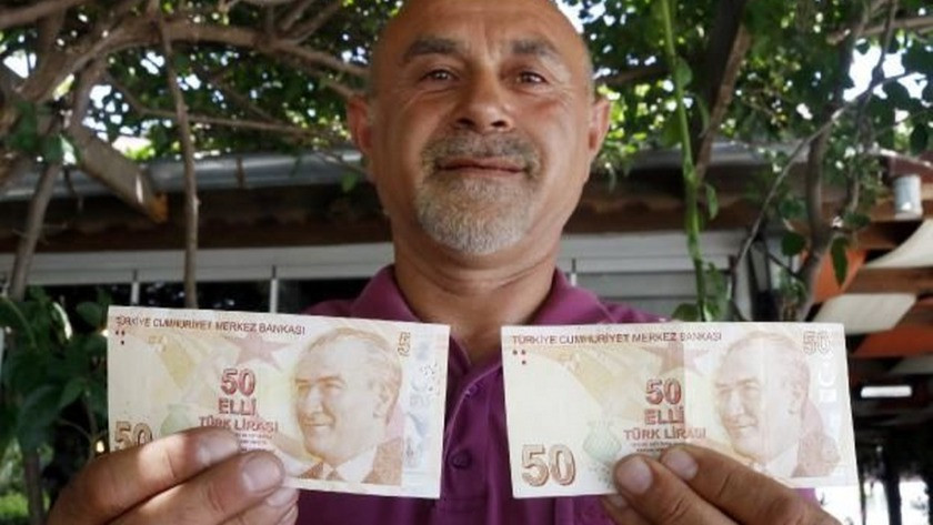 Hatalı basım  50 TL'lik banknotun değeri herkesi şaşırttı !