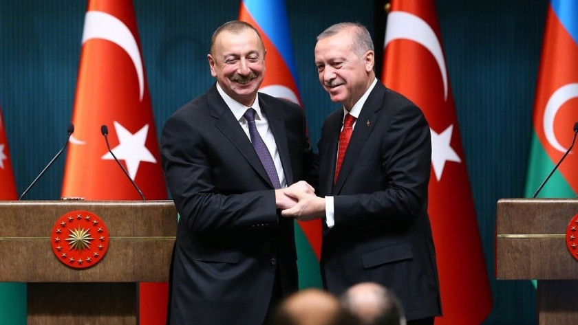 Aliyev'den Başkan Erdoğan'a teşekkür
