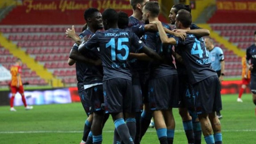 Trabzonspor, Kayserispor'u son dakika golüyle 2-1 mağlup etti