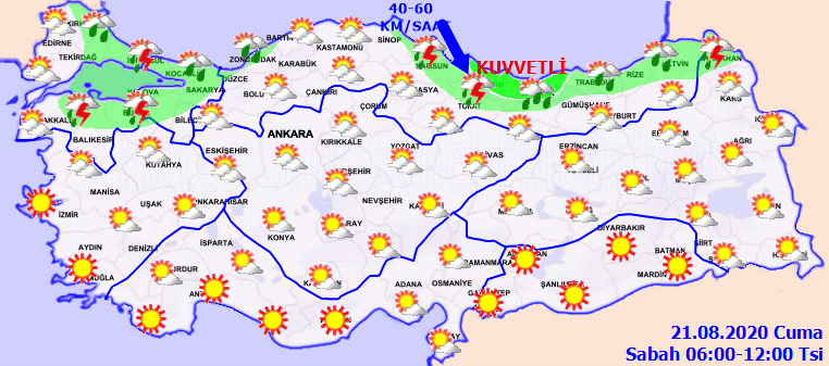 Kuvvetli rüzgar uyarısı! 21 Ağustos Cuma hava durumu - Sayfa 2